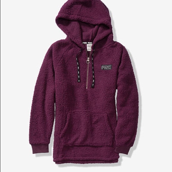 PINK Victoria's Secret Tops - Victoria’s Secret Pink Sherpa Hoodie